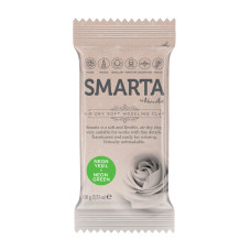 Пластика самозастывающая, Неоновая зеленая, Smarta, 100 г
