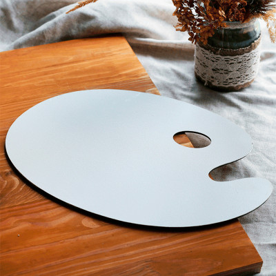 Палитра деревянная, овальная, ДВП ґрунтованное, 25х35 см, ROSA Studio