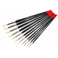 Пензель Синтетика кругла, Milk 1108R, № 8, довга ручка KOLOS