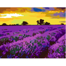 Набір картина за номерами стандарт, „Лаванда у Провансі“, 35х45 см, ROSA START (N00013481)