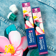 Набор акриловых красок для росписи тканей Flowers 6x10мл Arteo