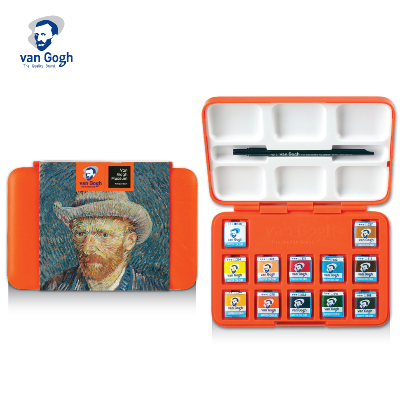 Набір акварельних фарб Van Gogh Museum, 12 кювет, пластик, Royal Talens