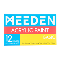 Набір акрилових фарб Basic 12x22 мл, MEEDEN