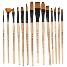 Набір синтетичних пензлів 1115-14 Craftart 14 шт, KOLOS