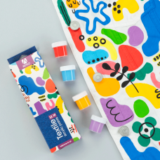 Набор акриловых красок для росписи тканей Colors 12x10мл Arteo