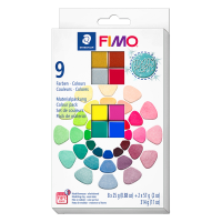 Набор пластики "Effect Mixing Mica Colours", 8х25гр, 2х57гр, Fimo