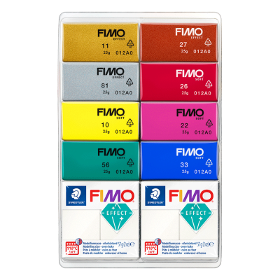 Набор пластики Effect Mixing Mica Colours, 8х25гр, 2х57гр, Fimo