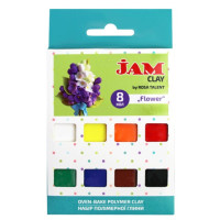 Набір пластики “Flower“, 8х20 г, Jam Clay, ROSA TALENT (5059007)