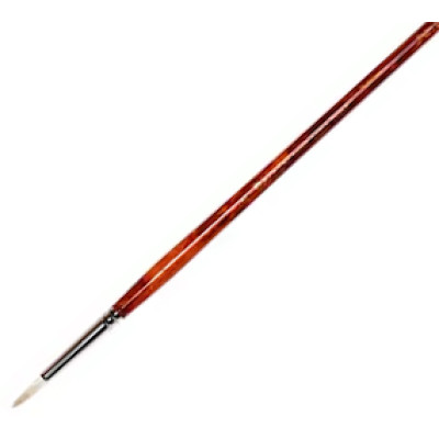 Пензель Щетина кругла, Grace 2023R, №10, довга ручка KOLOS