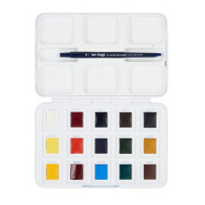 Набор акварельных красок VAN GOGH Pocket box 12 кювет + 3 БЕСПЛАТНО, Royal Talens