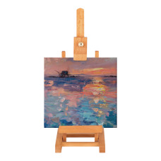 Мольберт настольный SINOART, 16x13,5x43 см, высота полотна до 26 см, бук