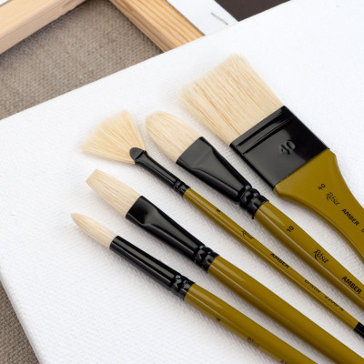 Пензель Щетина плоска, AMBER 2306F, №2, д.р. ROSA