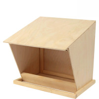 Кормушка для птиц 6, фанера, сосна, 22,5х20,5х20,5см, ROSA TALENT