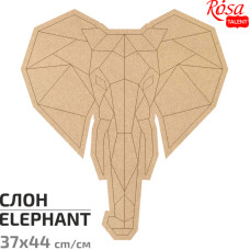 Основание для декорирования панно-мозаика „Слон“ 1, МДФ, 37х44 см, ROSA TALENT (487518)