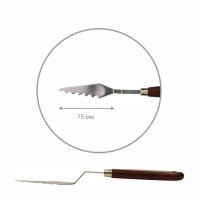 Мастихін ROSA Studio ArtWork №6 хвилястий, довжина 7,5 см