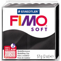 Пластика м'яка Fimo Soft, Чорна, 57р.