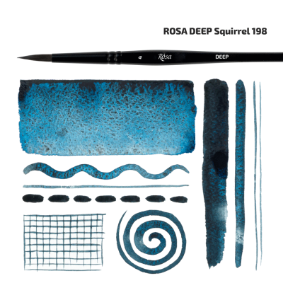 Кисть Белка круглая, DEEP 198, №1, к.р. ROSA