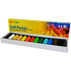 Пастель сухая, проф, 1/2 мягкая 12 цв, квадр, MPS-12, MUNGYO