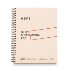 Блокнот на спирали Mixed Media, 22,9х30,5см, 180г/м², 40л, HIMI