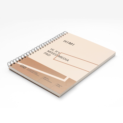 Блокнот на спіралі Mixed Media, 22,9х30,5см, 180г/м2, 40л, HIMI