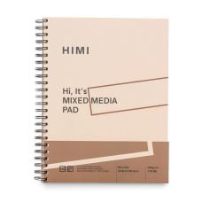 Блокнот на спирали Mixed Media, 22,9х30,5см, 180г/м², 40л, HIMI