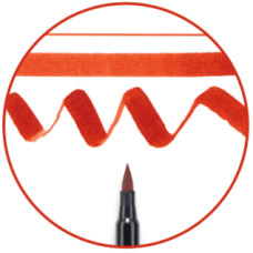 Маркер-кисточка акварельные KOI, Красный (19), Sakura