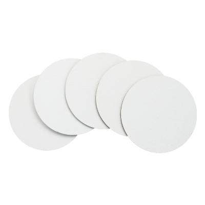 Полотно на картоні, кругле, 10 см, набiр 5 шт, бавовна, акрил, ROSA Studio