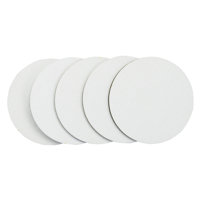 Полотно на картоні, кругле, 10 см, набiр 5 шт, бавовна, акрил, ROSA Studio