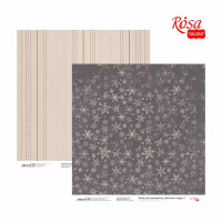 Бумага для скрапбукинга „Year's magic“ 7, двухсторонняя, 30,48х30,48 см, 200 г/м2, ROSA TALENT