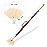 Пензель Щетина віяла, 6007, № 8, довга ручка KOLOS