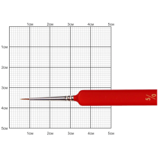Кисть Колонок круглый, Nail art 3009L, № 5/0, короткая ручка KOLOS