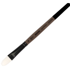 Пензель синтетика овальна MOON 1203FR №12 коротка ручка ROSA