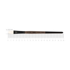 Кисть синтетика овальная MOON 1203FR №12 короткая ручка ROSA
