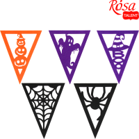 Набір фетрових заготовок Halloween 3 11,5х15см 5шт ROSA TALENT
