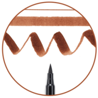 Маркер-кисточка акварельные KOI, Коричневый (12), Sakura