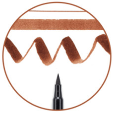 Маркер-кисточка акварельные KOI, Коричневый (12), Sakura