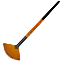 Кисть Синтетика веерная, FLAME 1368FN, №10, кор ручка ROSA 1368FN10
