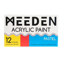 Набір акрилових фарб Pastel 12x22 мл, MEEDEN