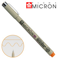 Линер PIGMA Micron (0,5), 0,45 мм, Оранжевый, Sakura