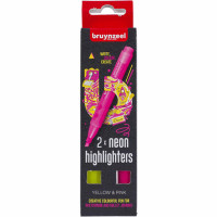 Набір маркерів HIGHLIGHTER YELLOW/PINK 2 кол, Bruynzeel (60283002)