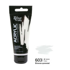 Фарба акрилова, Білила цинкові, 60 мл, ROSA Gallery