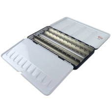 Пенал для акварельних фарб металевий, 28 кювет, ROSA Gallery