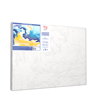 Набір-стандарт, картина за номерами, „Хвилі незалежності“, 35х45см, ROSA START