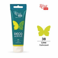 Акрил для декору, Лаймовий, матовий, 75 мл, ROSA TALENT