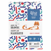 Альбом на спіралі для малювання, Cats, А4, 100г/м2, 30л, ROSA Kids