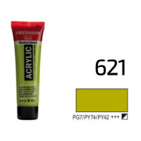 Краска акриловая AMSTERDAM, (621) Оливковый зеленый светлый, 20 мл, Royal Talens