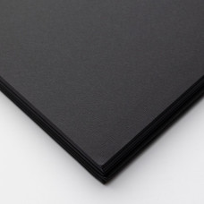 Блокнот для рисунка на спирали Black 21x29,7 см 190г/м2, 40 листов, черная бумага Fabriano А4