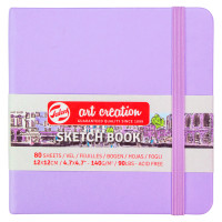 Скетчбук для графики Art Creation 140 г/м2, 12х12 см, 80 л Pastel Violet