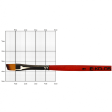 Кисть Синтетика углова, Carrot 1097А, № 2, короткая ручка KOLOS