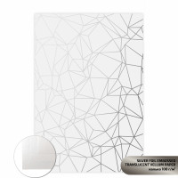 Калька с тиснением полупрозрачная „Silver Polygon“, 21х29,7см, 100 г/м2, ROSA TALENT (5320004)